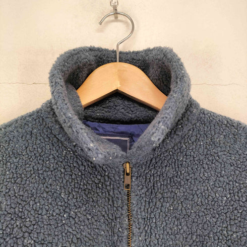 ヘインズ Hanes 90s- ネップ加工ボアジップジャケット メンズ  M